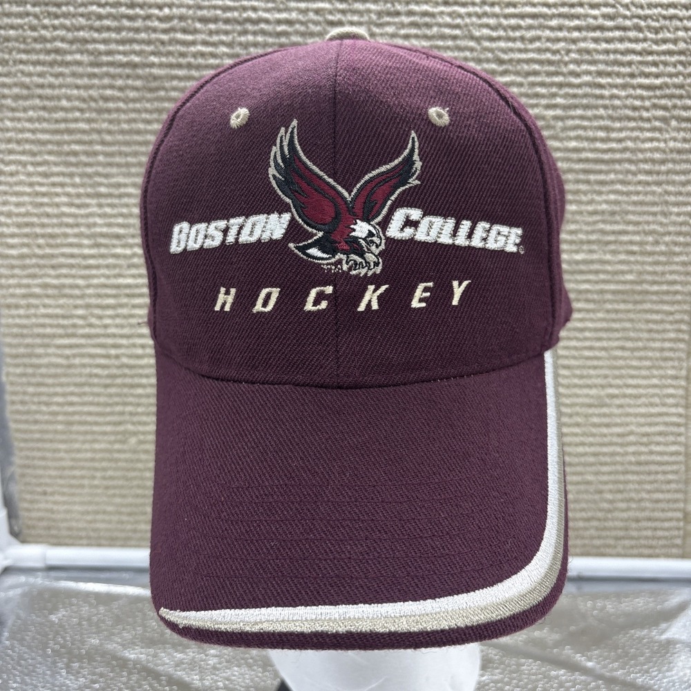 Boston College Hockey Eagles Vintage Wool Strapback Baseball Hat Cap Adjustable